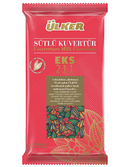 ÜLKER SÜTLÜ KUVERTÜR ÇİKOLATA EKS 211 2,5 KG PLASTİK AMBALAJ