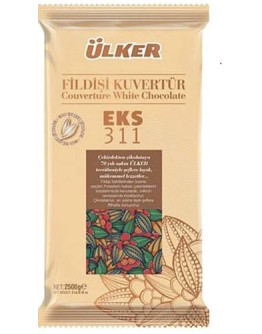 ÜLKER BEYAZ KUVERTÜR ÇİKOLATA 2,5 kg PLASTİK AMBALAJ