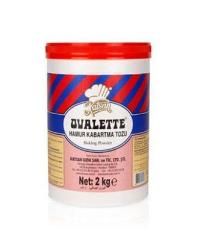 KATSAN OVALETTE KABARTMA TOZU 2 KG PLASTİK AMBALAJ 