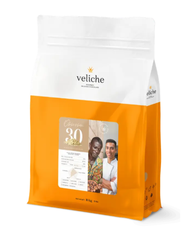 CARGİLL VELİCHE BELÇİKA ÇİKOLATASI BEYAZ %30 10 KG PLASTİK AMBALAJ 