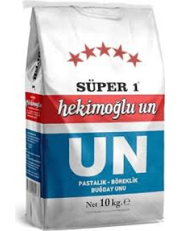 Hekimoğlu Süper Lüks 1  Un 10 KG KAĞIT AMBALAJ