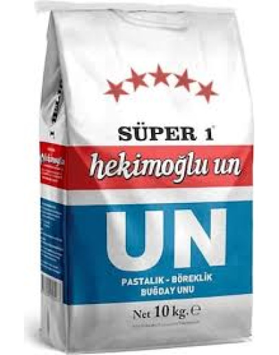Hekimoğlu Süper Lüks 1  Un 10 KG KAĞIT AMBALAJ